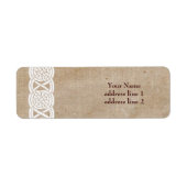 Keltische knoop decoratieve rand etiket (Voorkant)