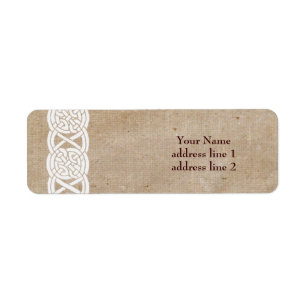 Keltische knoop decoratieve rand etiket