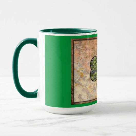 Keltische knoop - Four Leaf Clover Mok (Links)