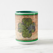 Keltische knoop - Four Leaf Clover Mok (Midden)