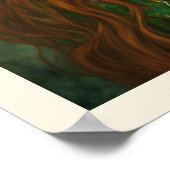 Keltische knoop Groen & Goud St Patrick's Day Vrou Poster (Hoek)