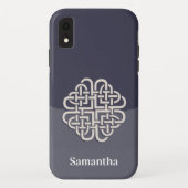 Keltische Knoop Hart met Naam Case-Mate iPhone Case (Achterkant)