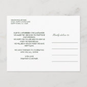 Keltische knoop | Ierse bruiloft wijziging van pla Aankondigingskaart (Achterkant)