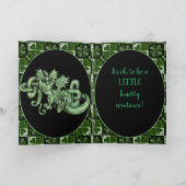 Keltische Knoop Ierse Draak Kaart (Binnen)