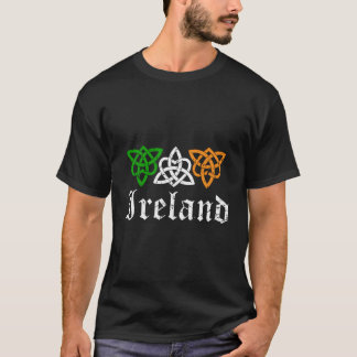 Keltische knoop Ierse vlag Tribal middeleeuws Man T-shirt