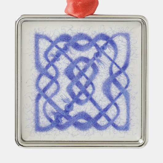 Keltische Knoop III - Premium Vierkant Ornament (Voorkant)