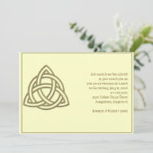 Keltische knoop in Oogst Gold en Mythic Ivory Part Kaart (Staand voorkant)