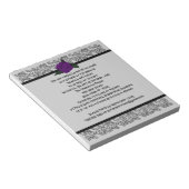 Keltische Knoop Infinity Roos Goth Huwelijksuitnod Notitieblok (Schuin)