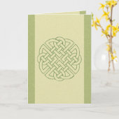 Keltische knoop kaart (Gele Bloem)