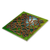 Keltische knoop (keramische Tegel) Tegeltje (Zijkant)