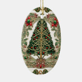 Keltische knoop Kerstboom Keramisch Ornament (Rechts)