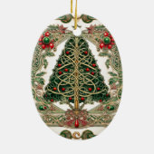 Keltische knoop Kerstboom Keramisch Ornament (Achterkant)