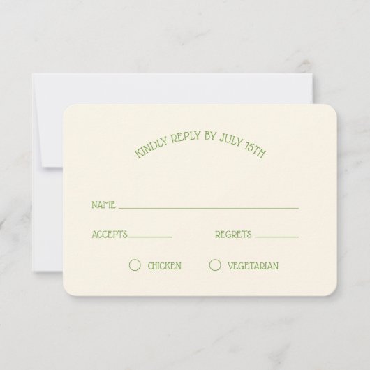 Keltische Knoop Klaver Bruiloft RSVP Kaartje (Voorkant)