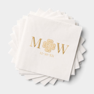 Keltische Knoop Klaver Koppel 2 Init Monogram Datu Folie Servetten