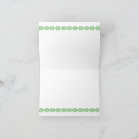 Keltische knoop krans Ierse bedankkaart 3991 (Binnen)