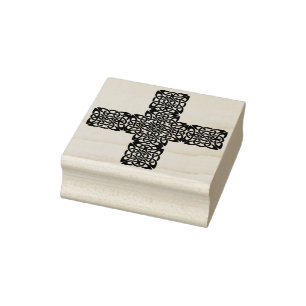 Keltische knoop kruis kunststempel rubberstempel