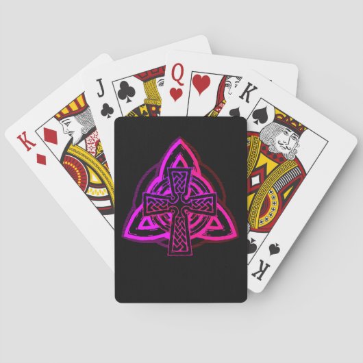 Keltische knoop kruis pokerkaarten (Achterkant)