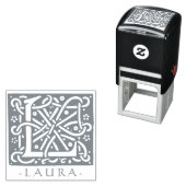 Keltische knoop Letter L Monogram met Jouw naam Zelfinktende Stempel (In situ)