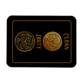 Keltische Knoop Mandala vaatwasser Magneet (Horizontaal)