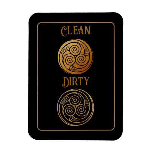 Keltische Knoop Mandala vaatwasser Magneet (Verticaal)