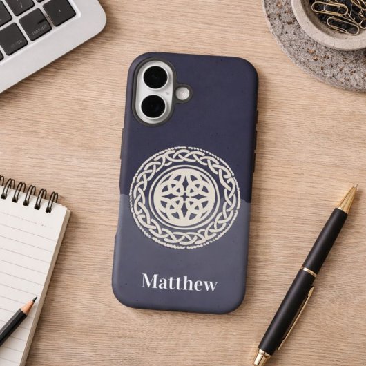 Keltische Knoop met Naam Case-Mate iPhone Case