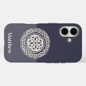 Keltische Knoop met Naam Case-Mate iPhone Case (Achterkant (horizontaal))