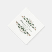 Keltische knoop | Modern Floral Irish Custom Weddi Servet (Hoek)