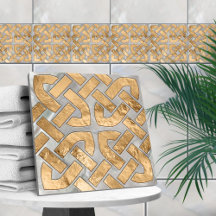 Keltische knoop - moeder van parel en goud