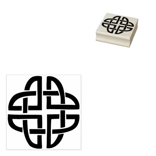 Keltische knoop ovale kunst stempel (Gestempeld)