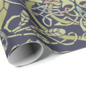 Keltische Knoop Pauw Vogels Patroon Frieze Cadeaupapier (Rol Hoek)