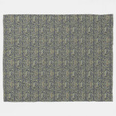  Keltische Knoop Pauw Vogels Patroon Frieze Fleece Deken (Voorkant (Horizontaal))