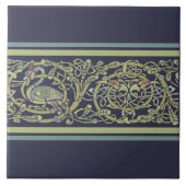 Keltische Knoop Pauw Vogels Patroon Frieze Tegeltje (Voorkant)