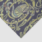  Keltische Knoop Pauw Vogels Patroon Frieze Tissuepapier (Detail)