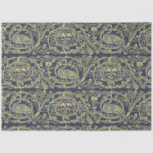  Keltische Knoop Pauw Vogels Patroon Frieze Tissuepapier (Voorkant)