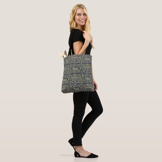  Keltische Knoop Pauw Vogels Patroon Frieze Tote Bag (Op model)
