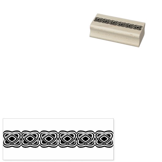 Keltische knoop rand art stempel (Gestempeld)