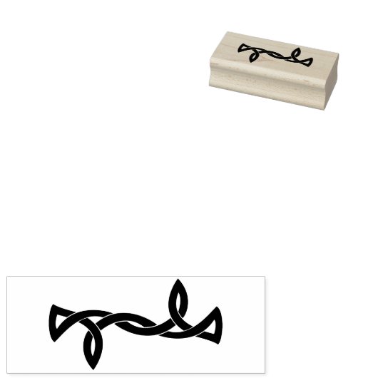 Keltische knoop rand kunst stempel (Gestempeld)