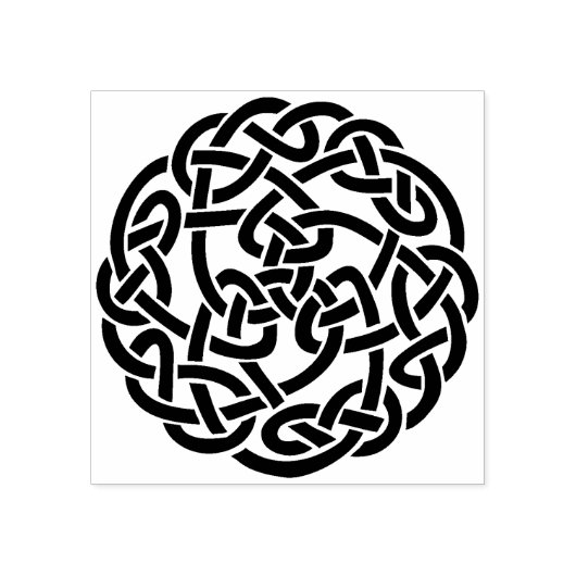 Keltische knoop ronde kunst stempel (Afrduk)