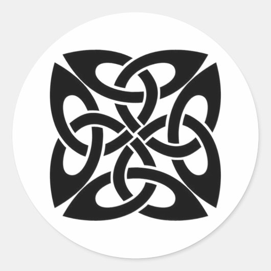 Keltische knoop ronde sticker (Voorkant)