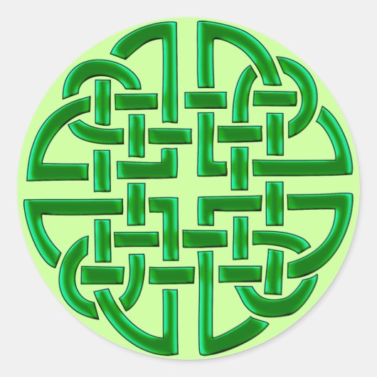 Keltische knoop (ronde Stickers) Ronde Sticker (Voorkant)