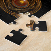 Keltische Knoop Rood Goud Knoopwerk Legpuzzel (Zijkant)