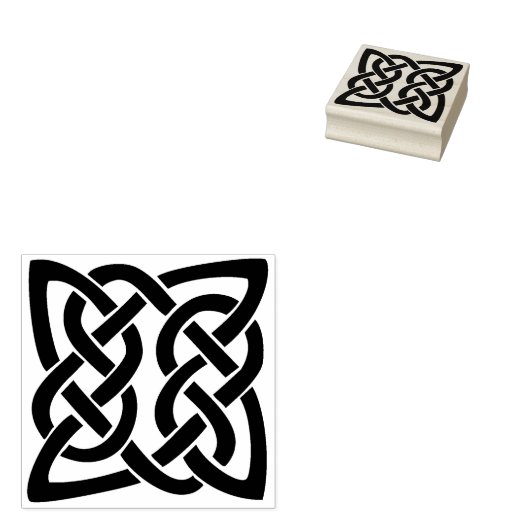 Keltische knoop Rubber stempel (Gestempeld)