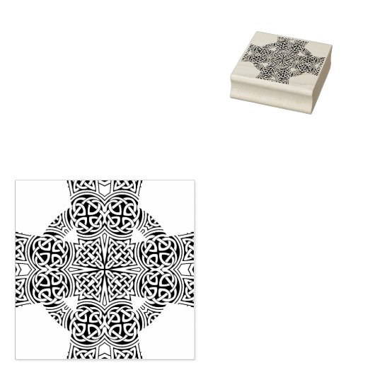 Keltische knoop Rubber stempel (Gestempeld)