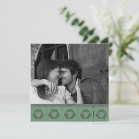 Keltische knoop 'Save the Date'-aankondigingen Kaart (Staand voorkant)