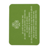 Keltische knoop Shamrock Gaelic Blessings Magneet (Verticaal)