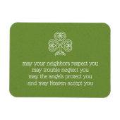 Keltische knoop Shamrock Ierse zegeningen 2 Magneet (Horizontaal)