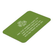 Keltische knoop Shamrock Ierse zegeningen 2 Magneet (Linkerzijde)