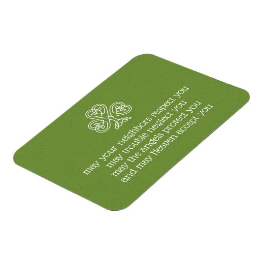 Keltische knoop Shamrock Ierse zegeningen 2 Magneet (Linkerzijde)