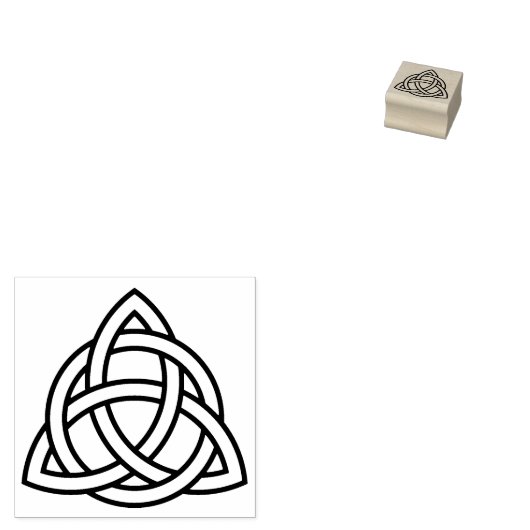 Keltische knoop stempel, zegel symbool Rand Rubberstempel (Gestempeld)