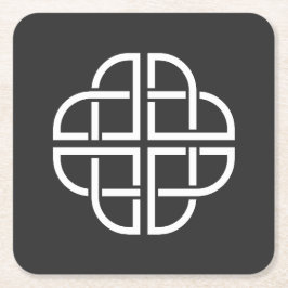 Keltische knoop - Symbool van de klavertjevier Kartonnen Onderzetters